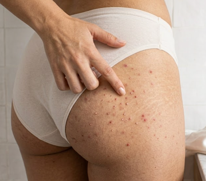 Pourquoi a-t-on de petits boutons sur les fesses ?