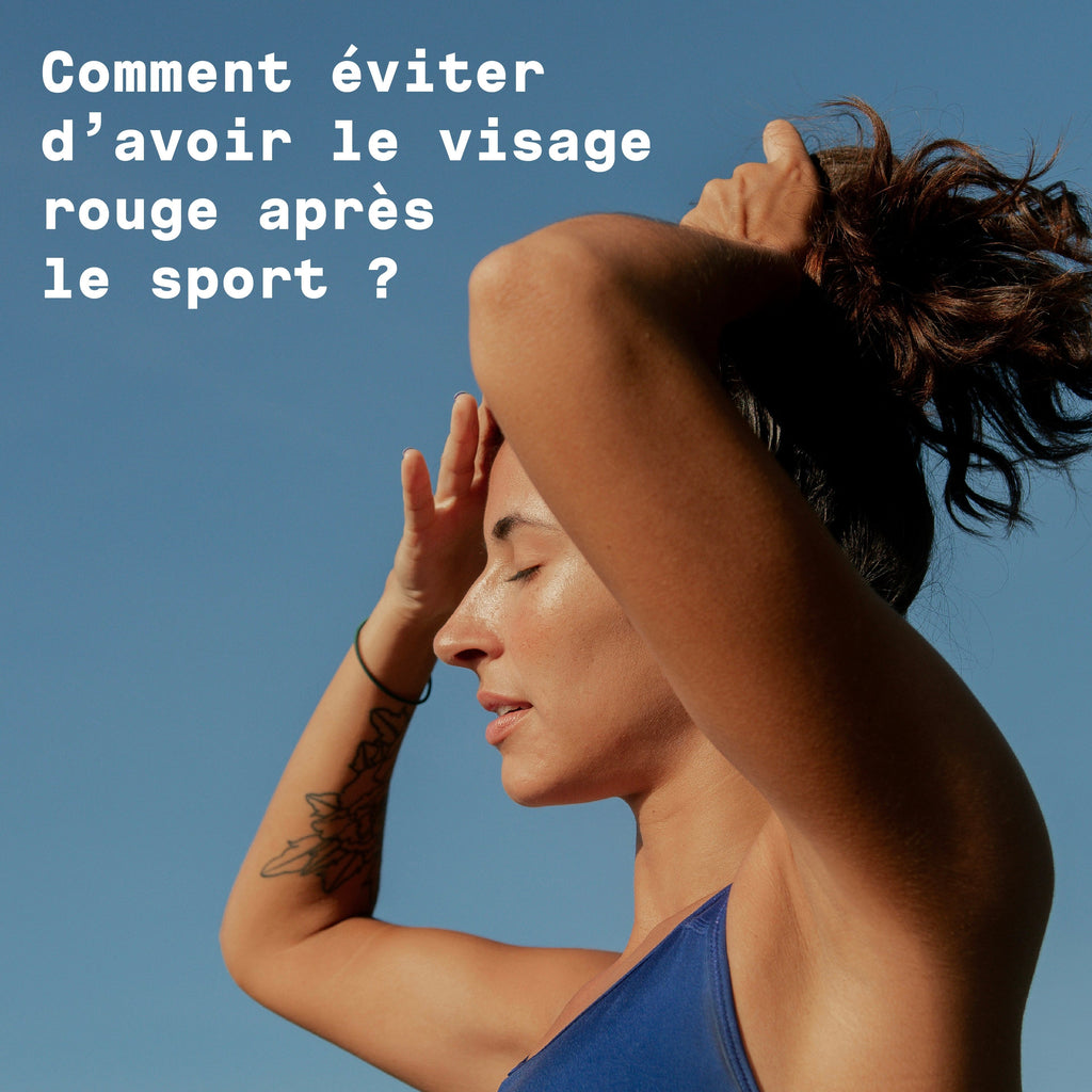 How to avoid a red face after sport?