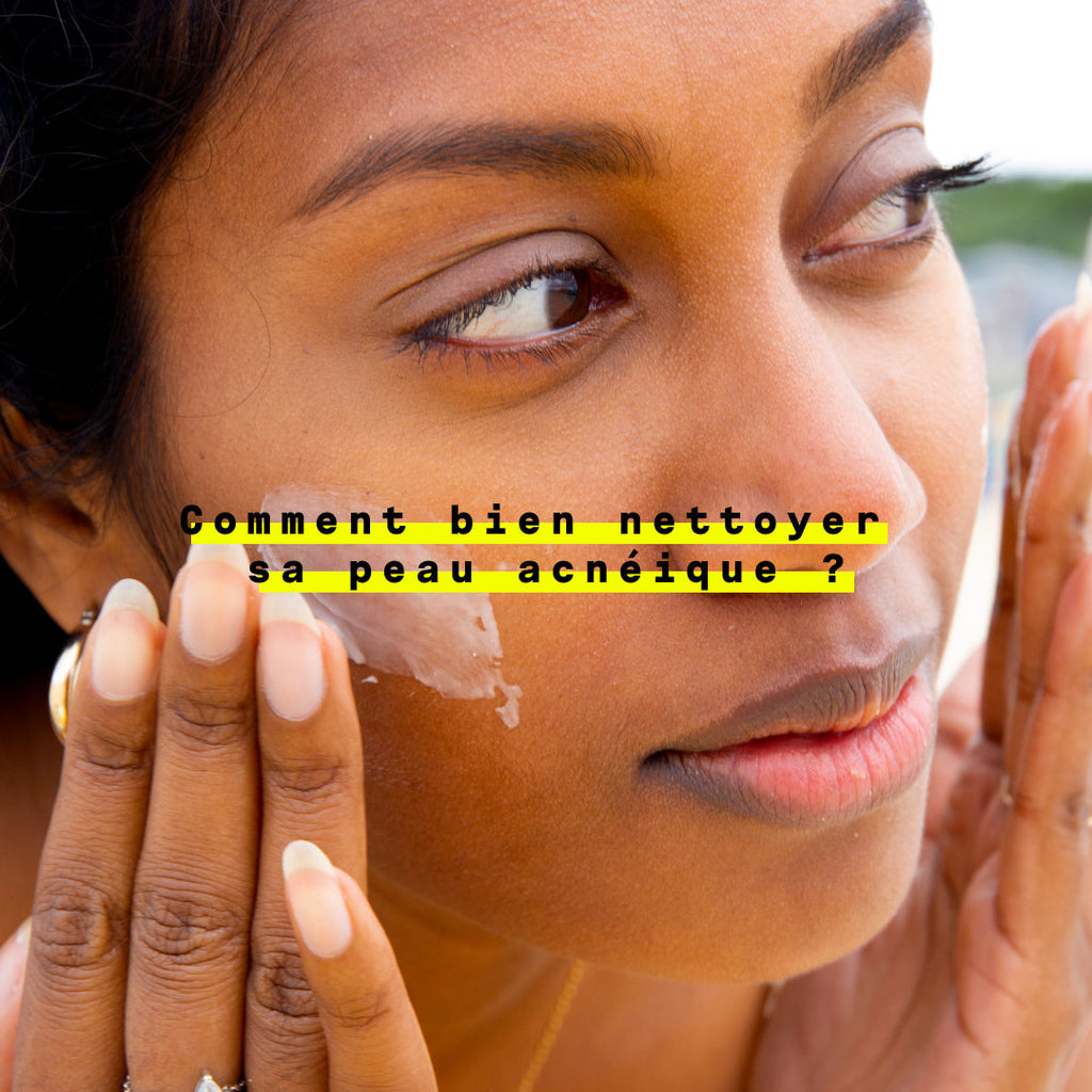 How do you clean your acne-prone skin?